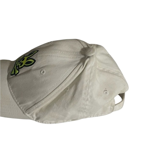 Psycho Bunny Embroidered Skull & Crossbones Hat Cap One Size White Adjustable - Picture 6 of 14